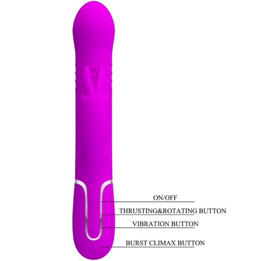 PRETTY LOVE - COALE RABBIT VIBRATOR PERLEN VIOLET