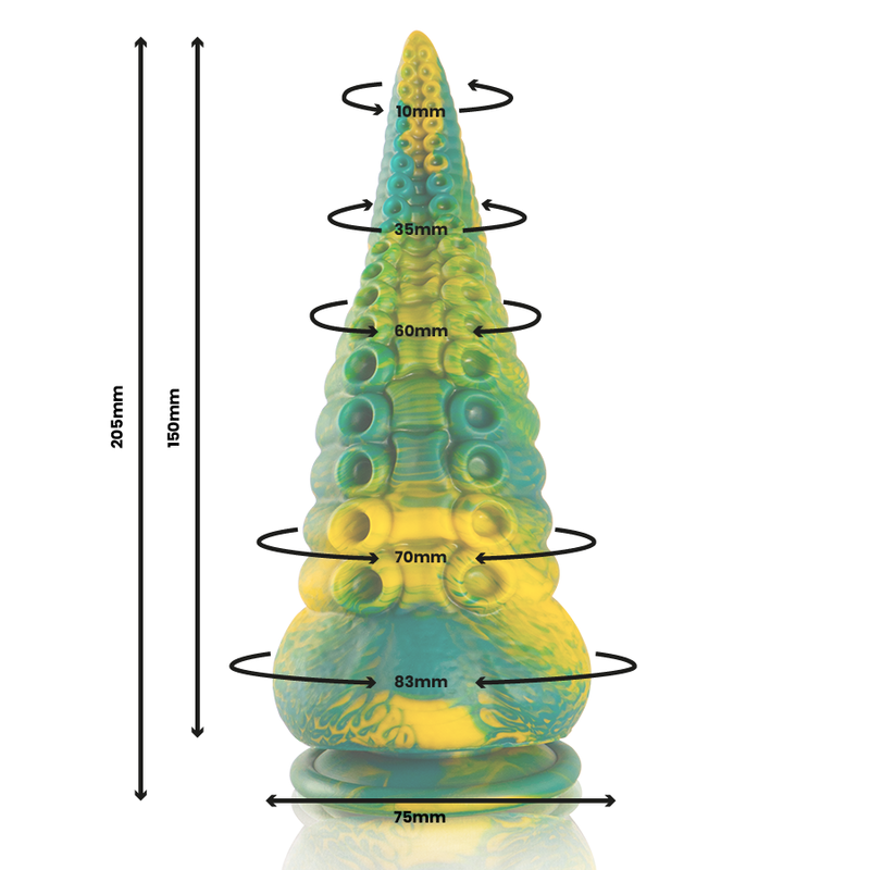 EPIC - CETUS GRÜNER TENTAKEL-DILDO, GROSSE GRÖSSE