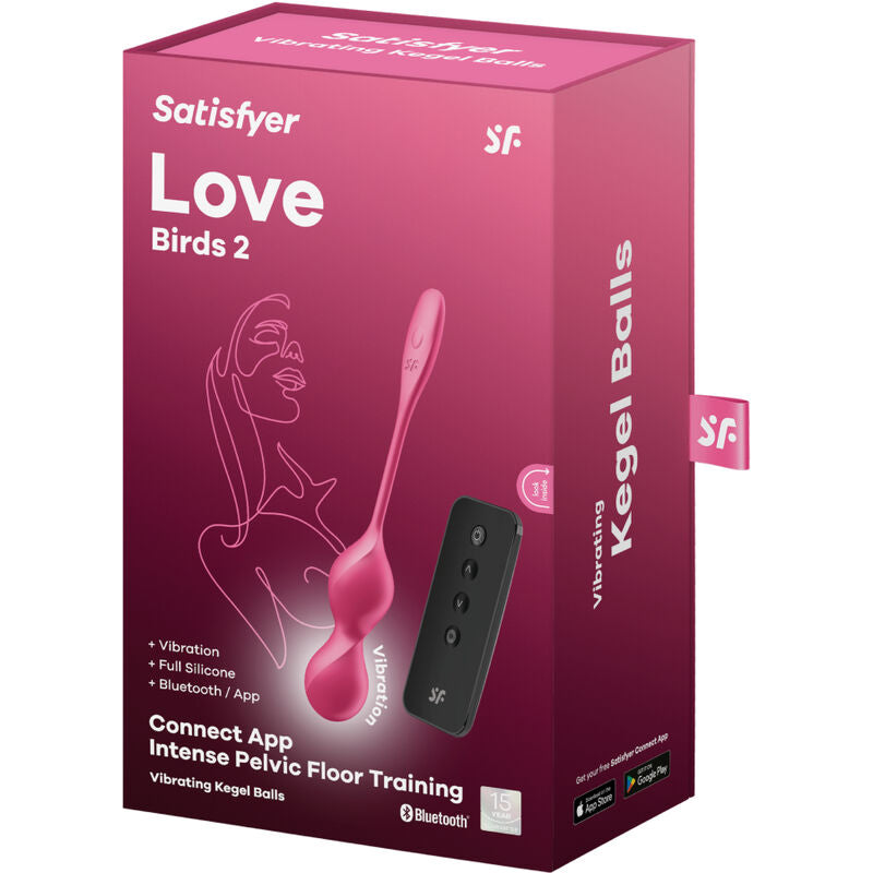 SATISFYER - LOVE BIRDS 2 VIBRIERENDE KEGEL-KUGELN + KOSTENLOSE APP