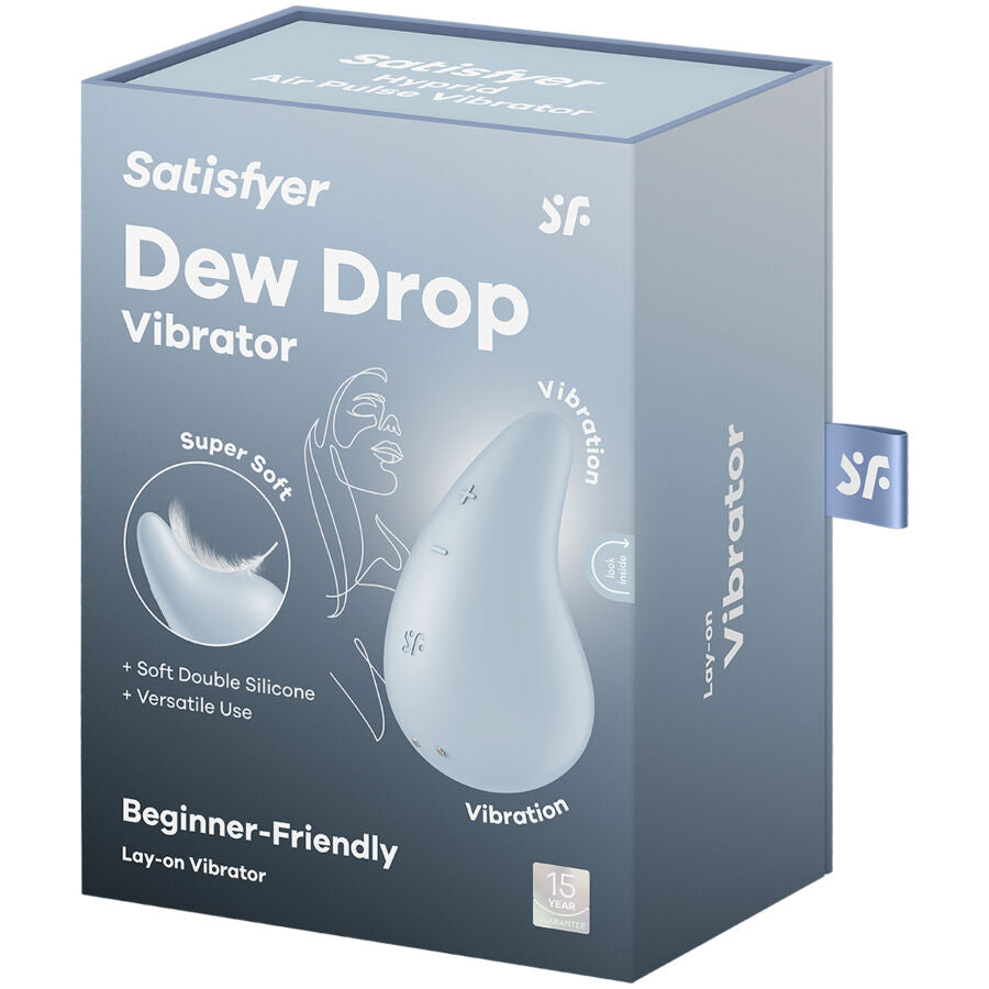 SATISFYER - DEW DROP VIBRATOR AUFLEGEN WEISS