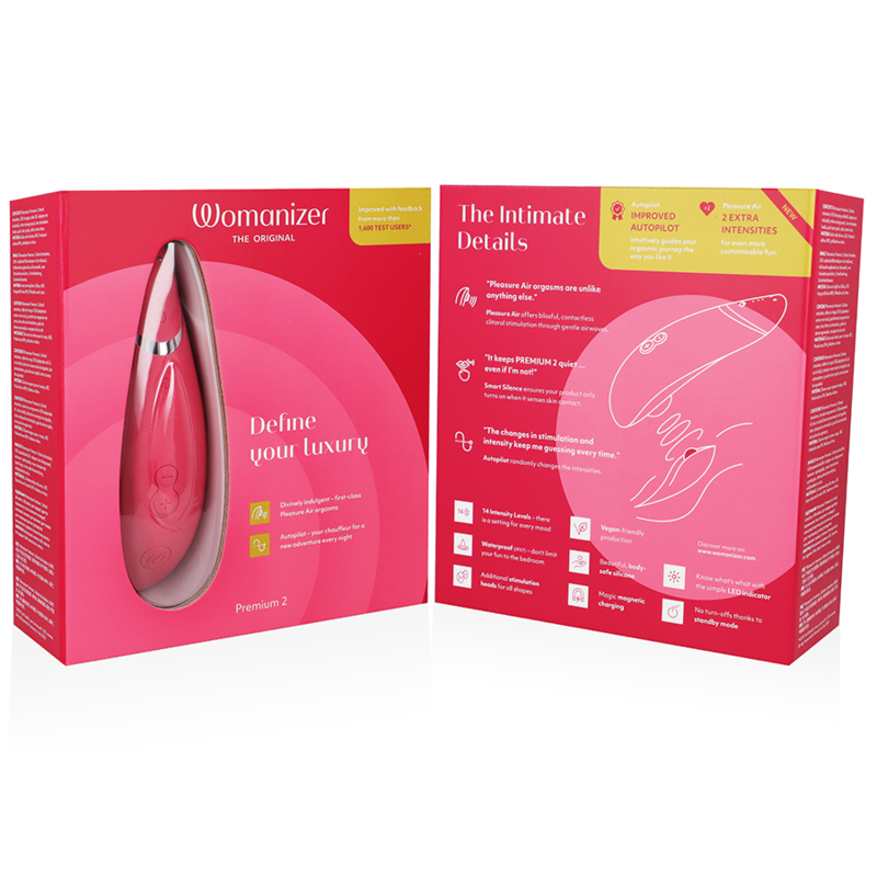 WOMANIZER - PREMIUM 2 KLITORALSTIMULATOR HIMBEERE