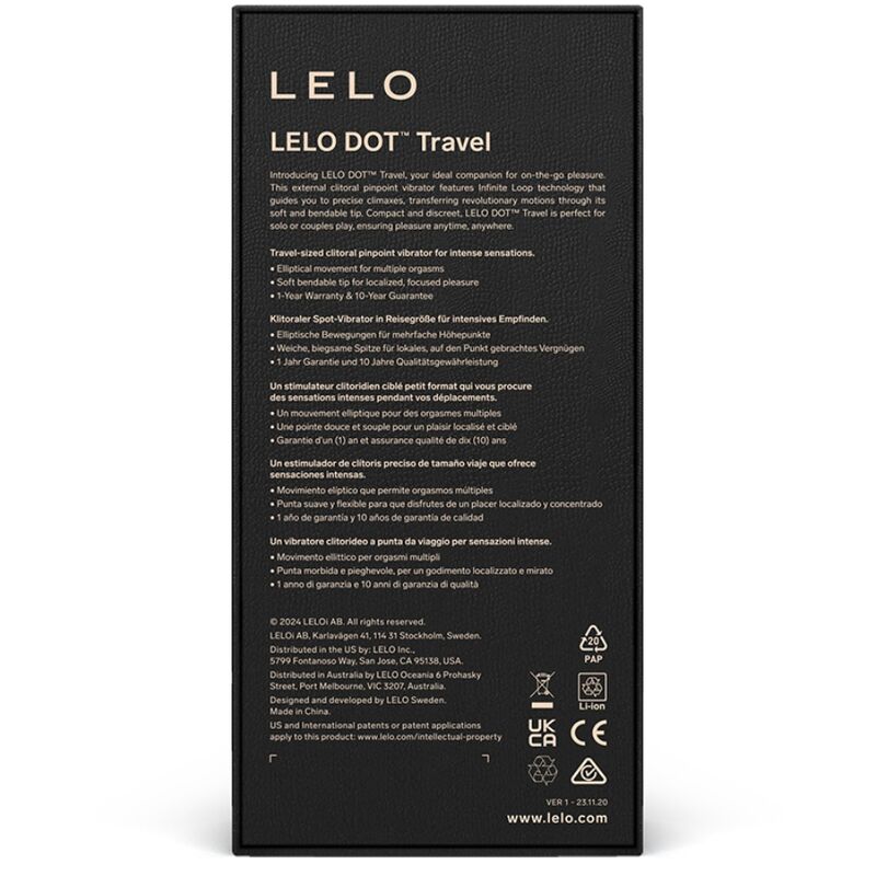 LELO - DOT TRAVEL KLITORIS-STIMULATOR LILA