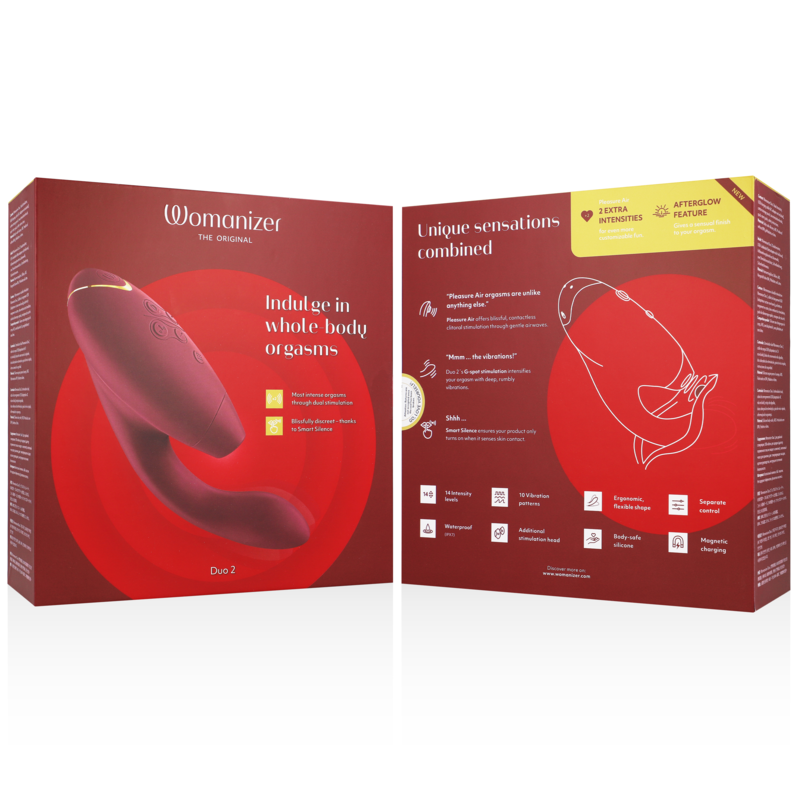 WOMANIZER - DUO 2 STIMULATOR BORDEAUX