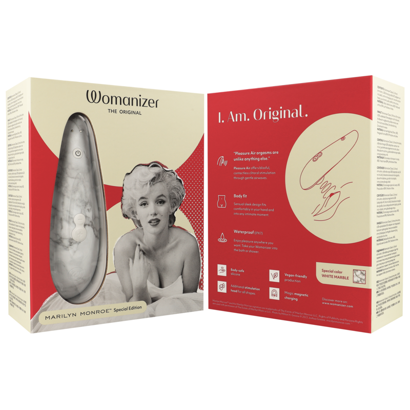 WOMANIZER - MARILYN MONROE CLASSIC 2 KLITORALSTIMULATOR, WEISSER MARMOR