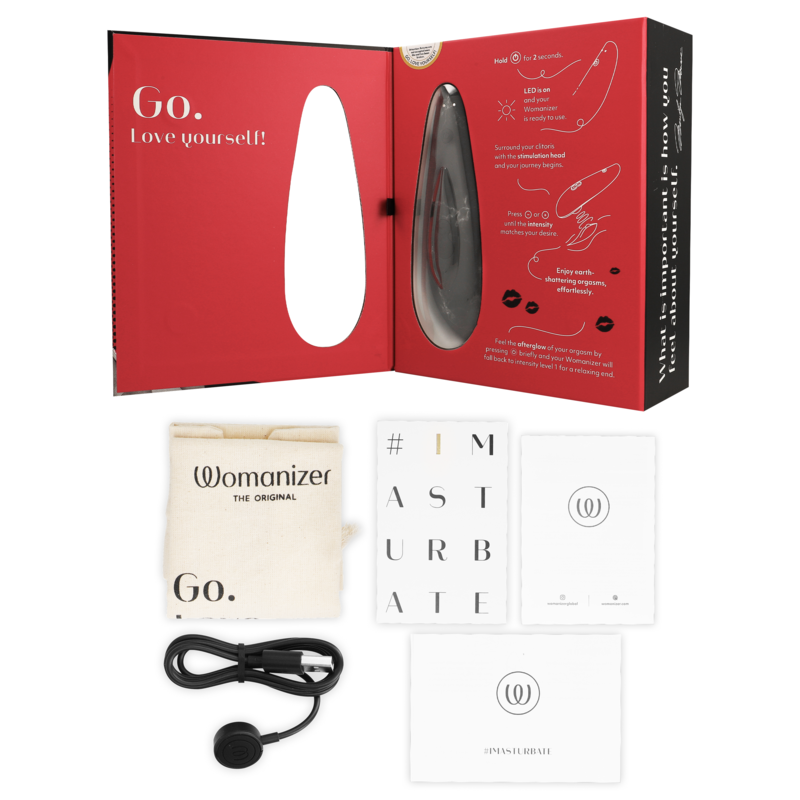 WOMANIZER - MARILYN MONROE CLASSIC 2 KLITORALSTIMULATOR AUS SCHWARZEM MARMOR