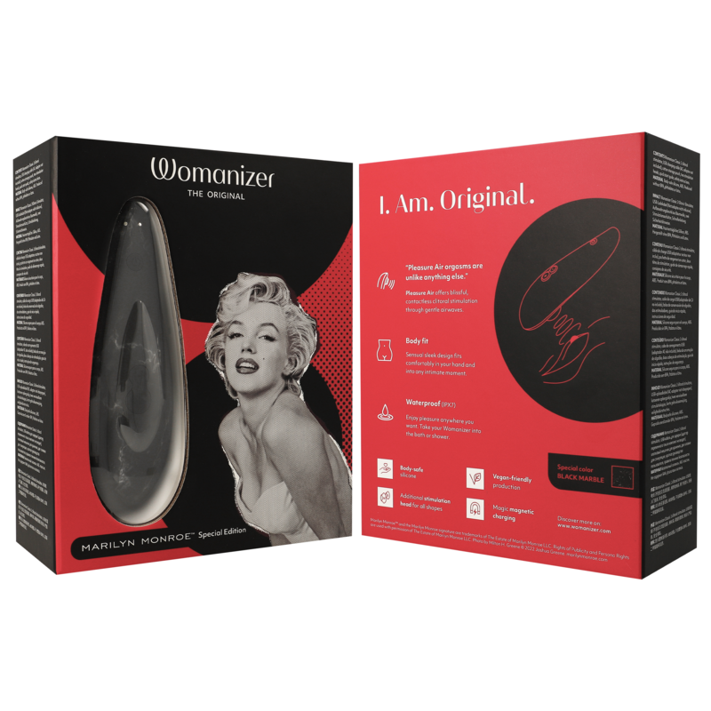 WOMANIZER - MARILYN MONROE CLASSIC 2 KLITORALSTIMULATOR AUS SCHWARZEM MARMOR