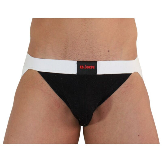 BURN - 004 JOCK GLÄNZEND SCHWARZ / WEISS S