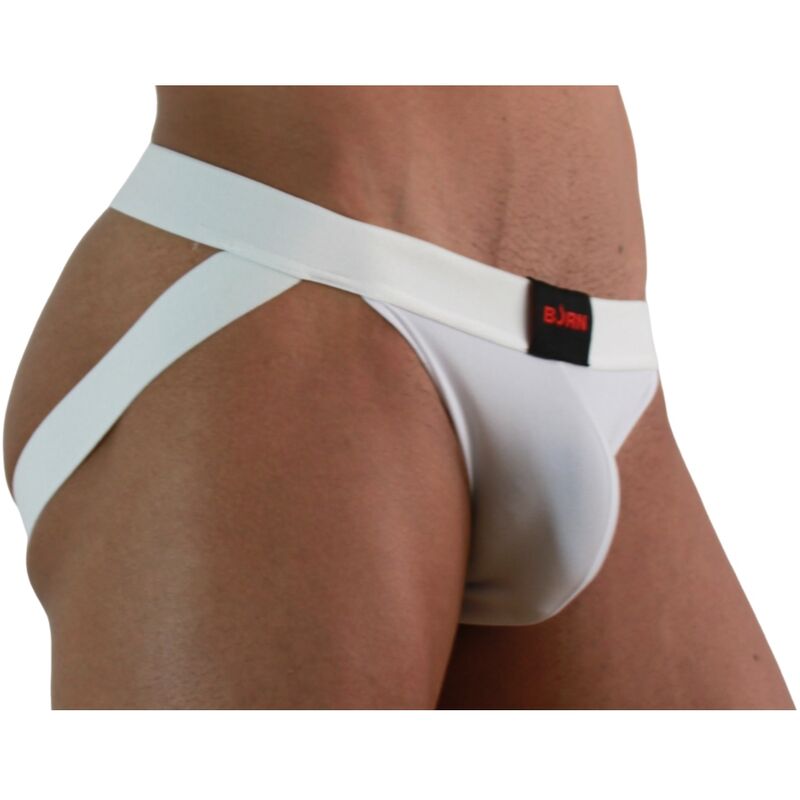 BURN - 007 JOCK LYCRA WEISS S