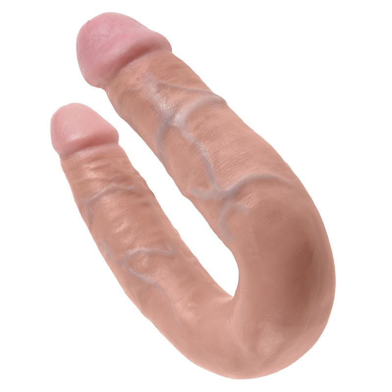 KING COCK - DOPPELPENETRATIONSDILDO 13.9 CM NATÜRLICH