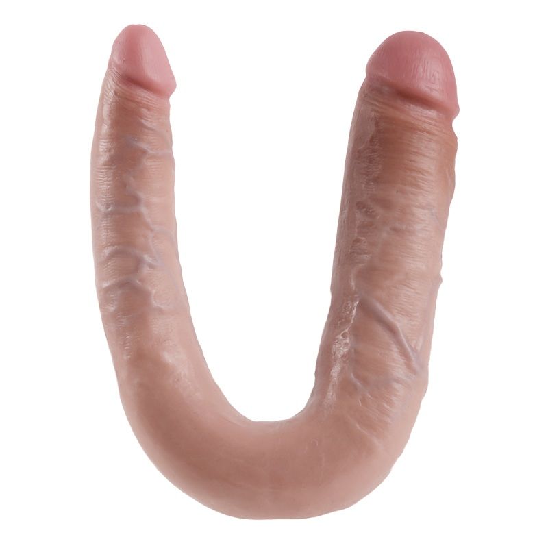 KING COCK - DOPPELPENETRATIONSDILDO 17.8 CM NATÜRLICH