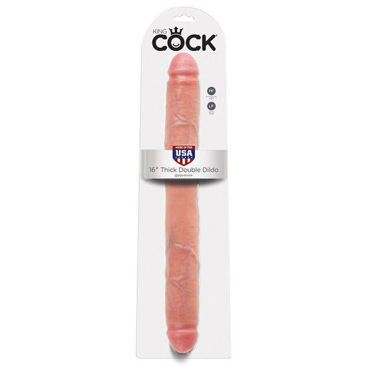 KING COCK - DICKES DOPPELDILDO FLEISCH 40.6 CM