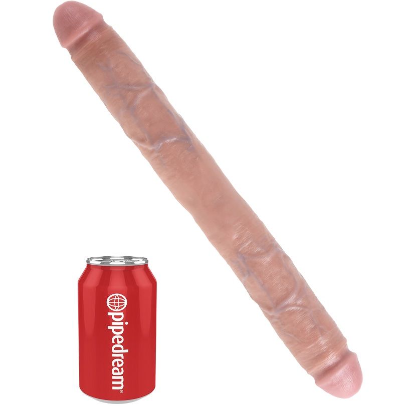 KING COCK - DICKES DOPPELDILDO FLEISCH 40.6 CM