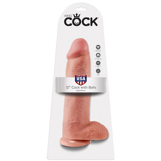 KING COCK - 12 SCHWANZFLEISCH MIT EIER 30.48 CM