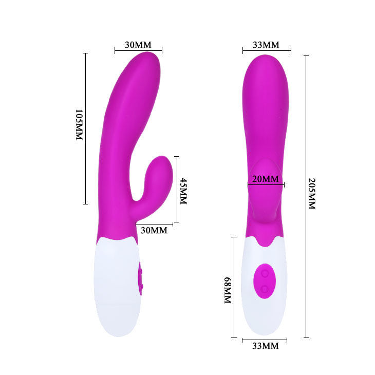 PRETTY LOVE - FLIRTATION ALVIS VIBRATOR MIT KLITORIS-STIMULATOR