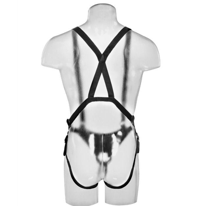 KING COCK - 30,5 CM HOLLOW STRAP-ON SUSPENDER SYSTEM - FLEISCH