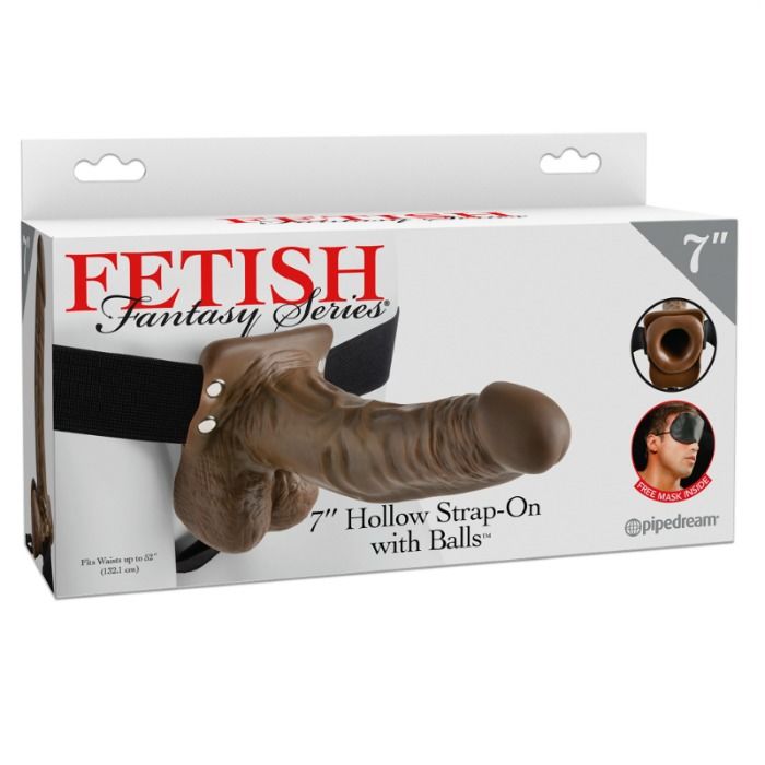 FETISH FANTASY SERIES - 7 HOHLER STRAP-ON MIT BLLEN