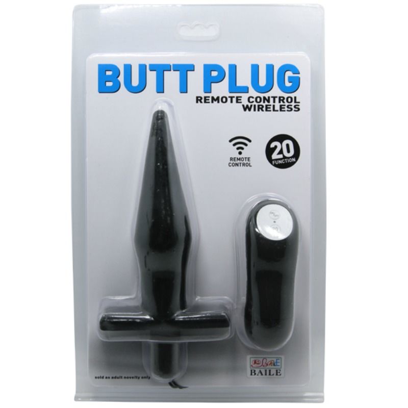 BAILE - BUTT ANALPLUG MIT VIBRATION SCHWARZ