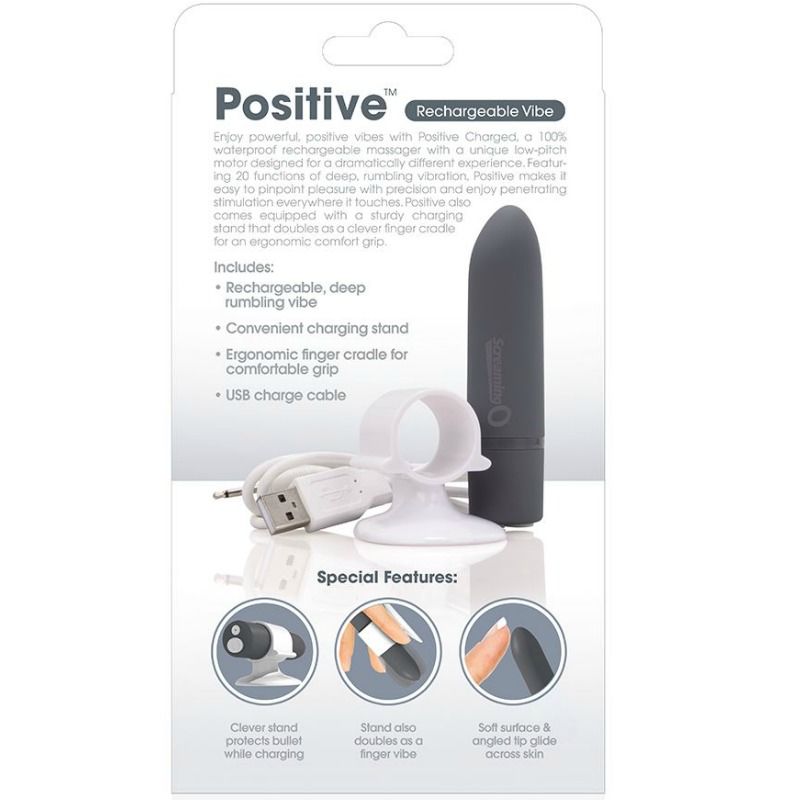 SCREAMING O - WIEAUFLADBARES MASSAGER POSITIV GRAU