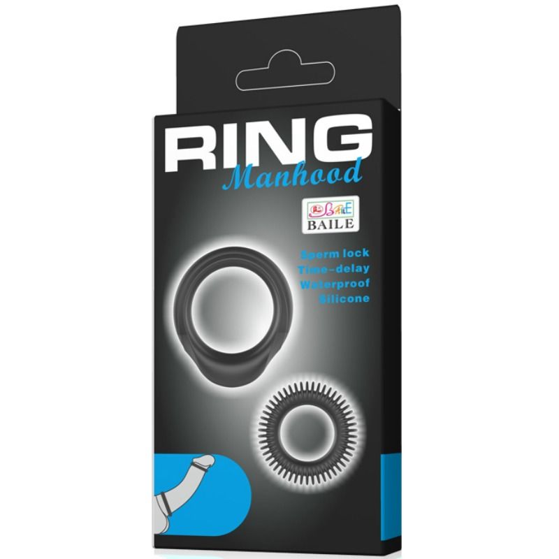 BAILE - KIT 2 SILIKONRINGE RING MANHOOD