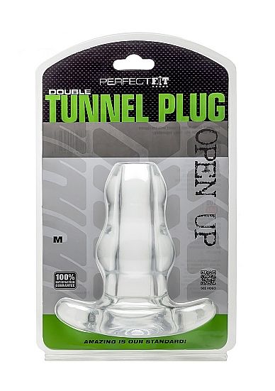 PERFECT FIT BRAND - DOPPELTUNNEL PLUG MEDIUM TRANSPARENT