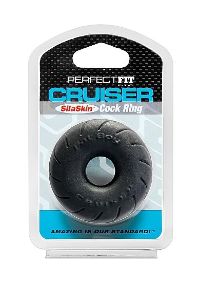 PERFECT FIT BRAND - FAT BOY SILASKIN CRUISER RING SCHWARZ