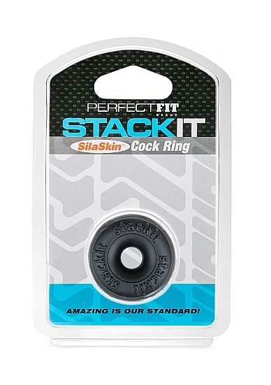 PERFECT FIT BRAND - STACK IT COCK RING SCHWARZ