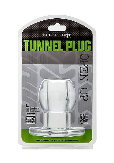 PERFECT FIT BRAND - ASS TUNNEL PLUG SILIKON TRANSPARENT L