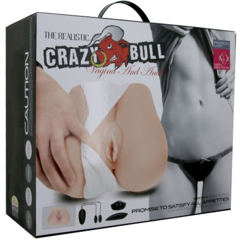 CRAZY BULL - REALISTISCHE VAGINA UND ANUS MIT VIBRATIONSPOSITION 3