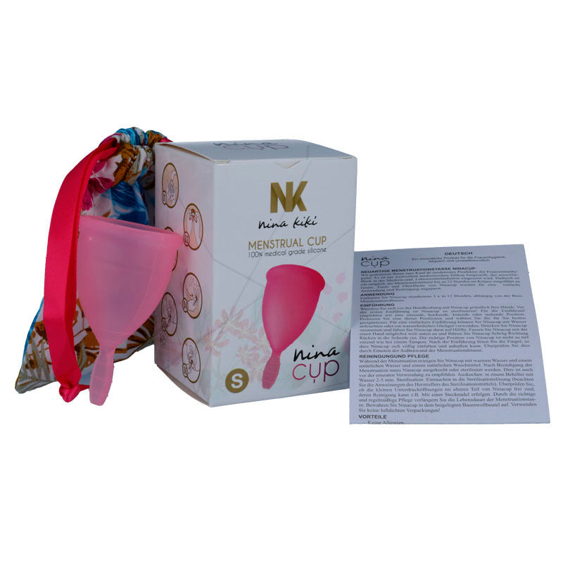 NINA KIKÍ - MENSTRUAL CUP ROSA - GRÖSSE S