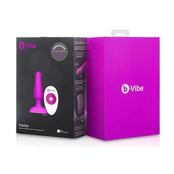 B-VIBE - NOVICE ANAL-STECKER MIT FERNBEDIENUNG FUCHSIA