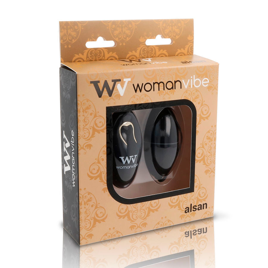 WOMANVIBE - ALSAN EGG FERNBEDIENUNG SCHWARZ SILIKON SCHWARZ