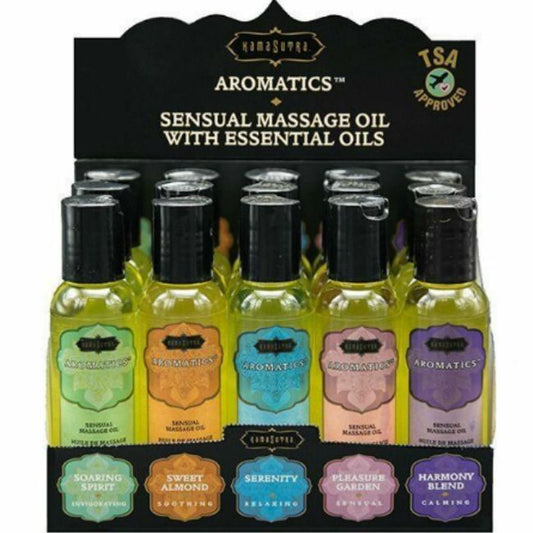 KAMASUTRA - SET 15 MASSAGEÖLE + DISPLAYBOX