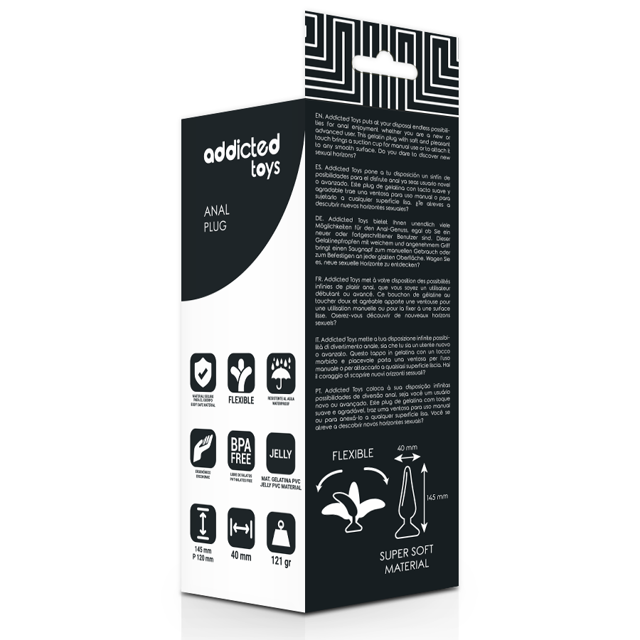 ADDICTED TOYS - ANALPLUG 14.5 CM SCHWARZ