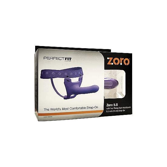 PERFECT FIT BRAND - ZORO STRAP ON 5.5 W GÜRTEL VIOLET