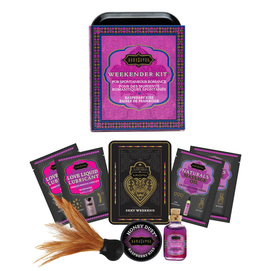 KAMASUTRA - WEEKENDER DOSE KIT RASPBERRY KISS RASPBERRY