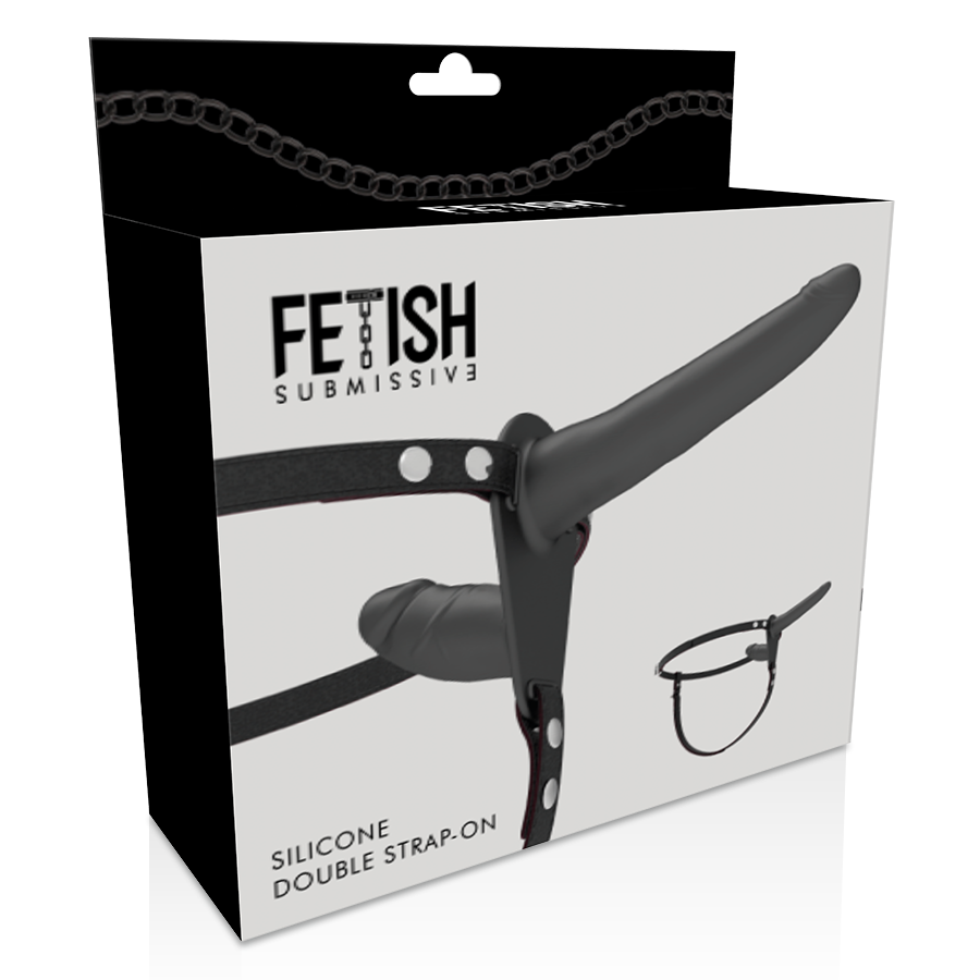 FETISH SUBMISSIVE HARNESS - SCHWARZE DOPPELPENETRATION