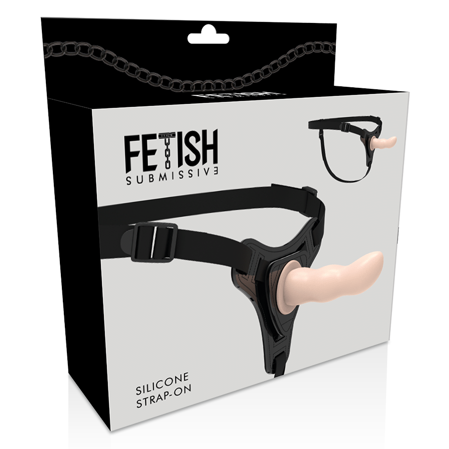 FETISH SUBMISSIVE HARNESS - FLEISCH-SILIKON-G-SPOT 12,5 CM