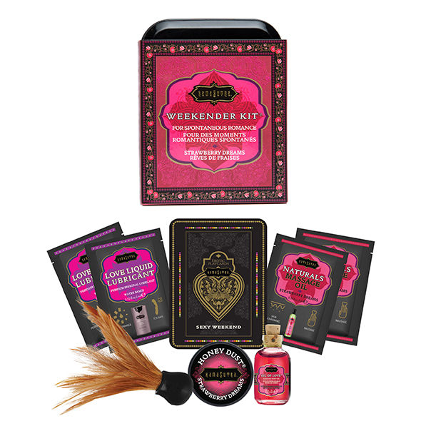 KAMASUTRA - WEEKENDER DOSE KIT STRAWBERRY DREAMS STRAWBERRY