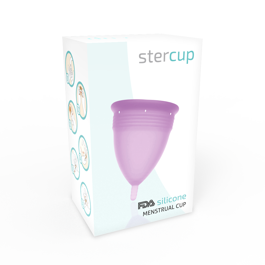 STERCUP - FDA SILIKON-MENSTRUALCUP FLIEDER - GRÖSSE L