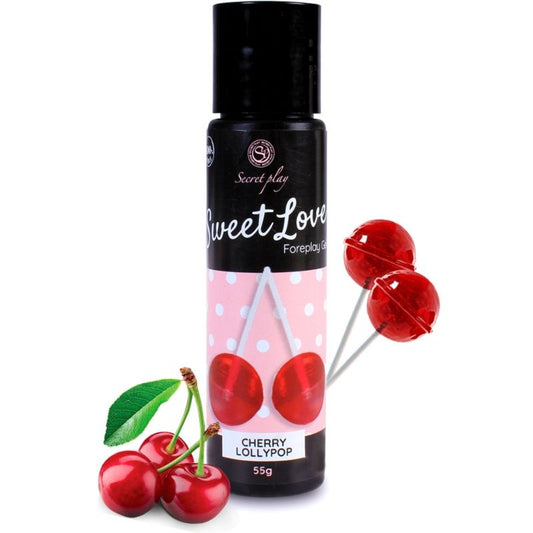 SECRETPLAY - KIRSCHE LOLLIPOP GEL SÜSSE LIEBE 60 ML