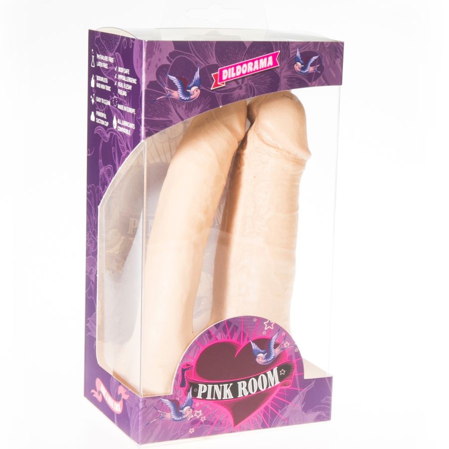 PINK ROOM - ARTHUS REALISTISCHER DOPPELDILDO FLEISCH 17CM/15,5CM