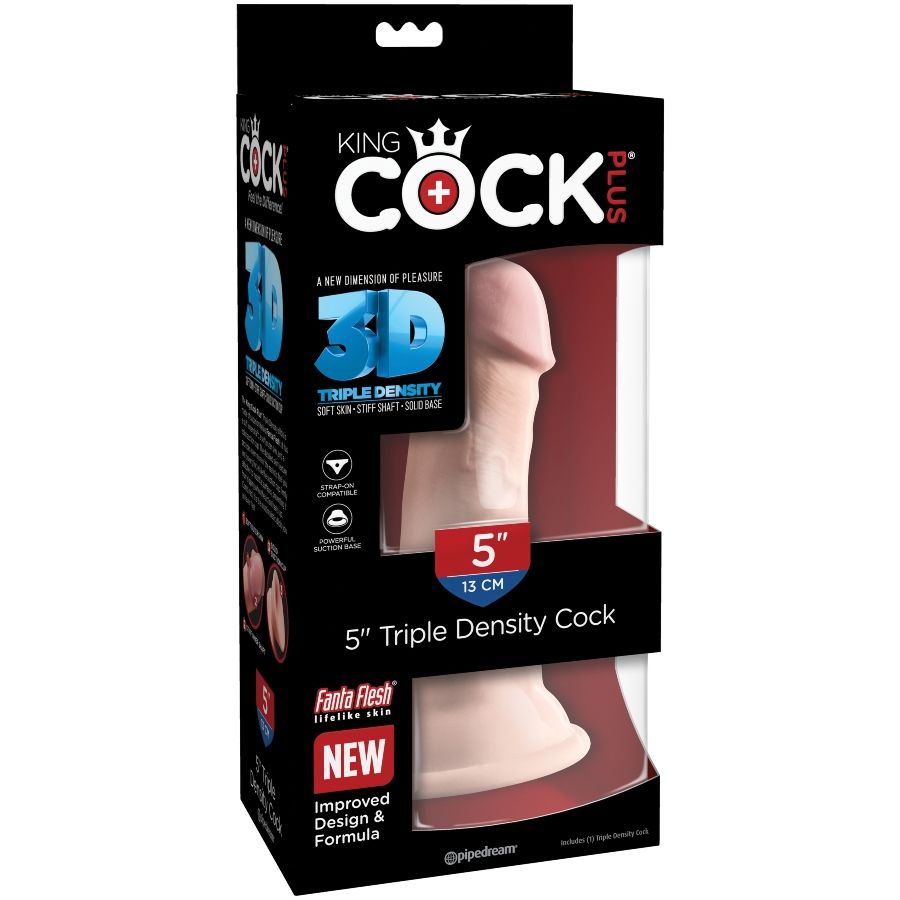 KING COCK - DREIFACHER DICHTEHAHN 13 CM