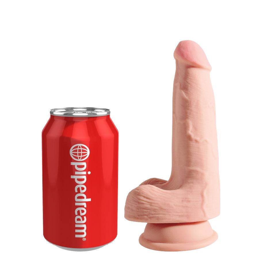 KING COCK - TRIPLE DENSITY DILDO 13 CM MIT HODEN