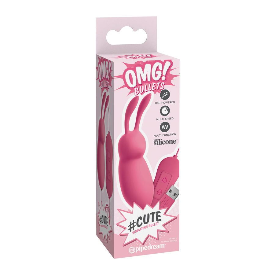 OMG - CUTE RABBIT LEISTUNGSFÄHIGER ROSA VIBRATOR USB