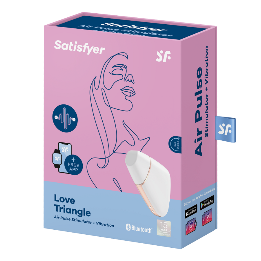 SATISFYER - LOVE TRIANGLE STIMULATOR & VIBRATOR SCHWARZ