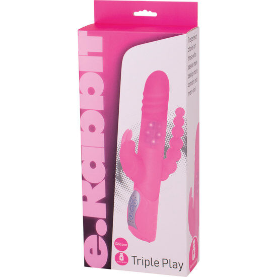 SEVEN CREATIONS - E RABBIT TRIPLE PLAY ROSA TRIPLE STIMULATION VIBRATOR