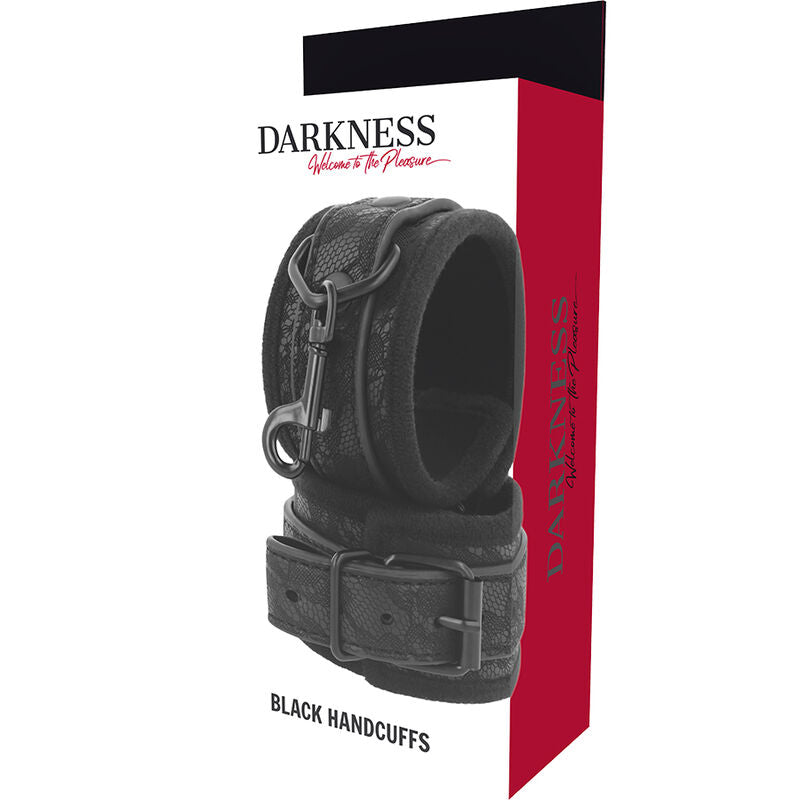 DARKNESS - LUXUS-BDSM-HANDSCHELLEN IN SCHWARZ (NOT FOR SALE)