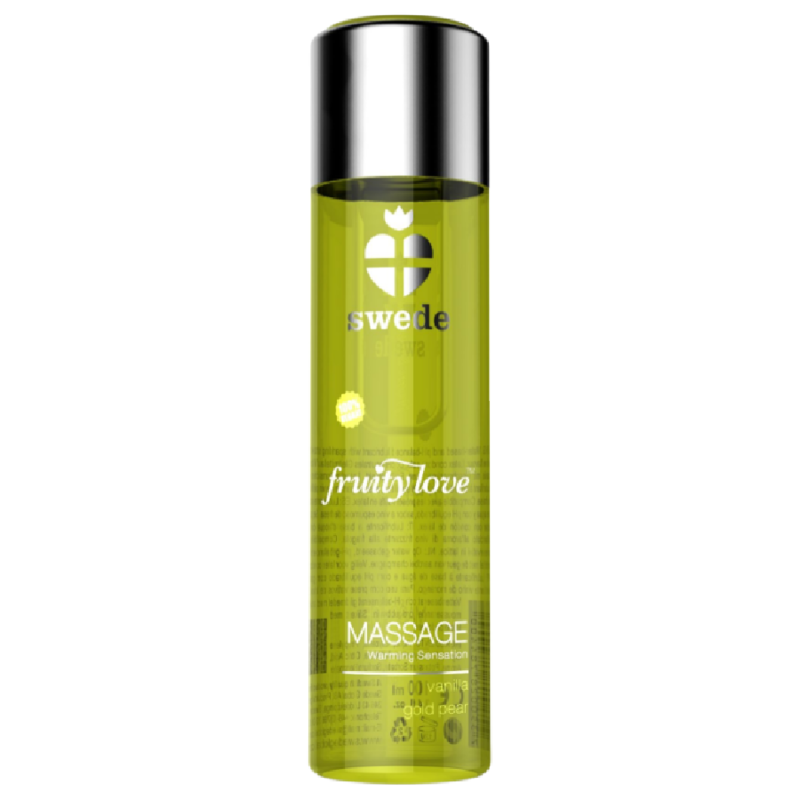 SWEDE - FRUITY LOVE MASSAGEÖL MIT WÄRMENDEM EFFEKT VANILLE UND GOLDBIRNE 120 ML