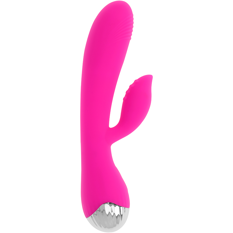 OHMAMA - WIEDERAUFLADBARER VIBRATOR MIT KANINCHEN 10 VIBRATIONSMODI 19 CM