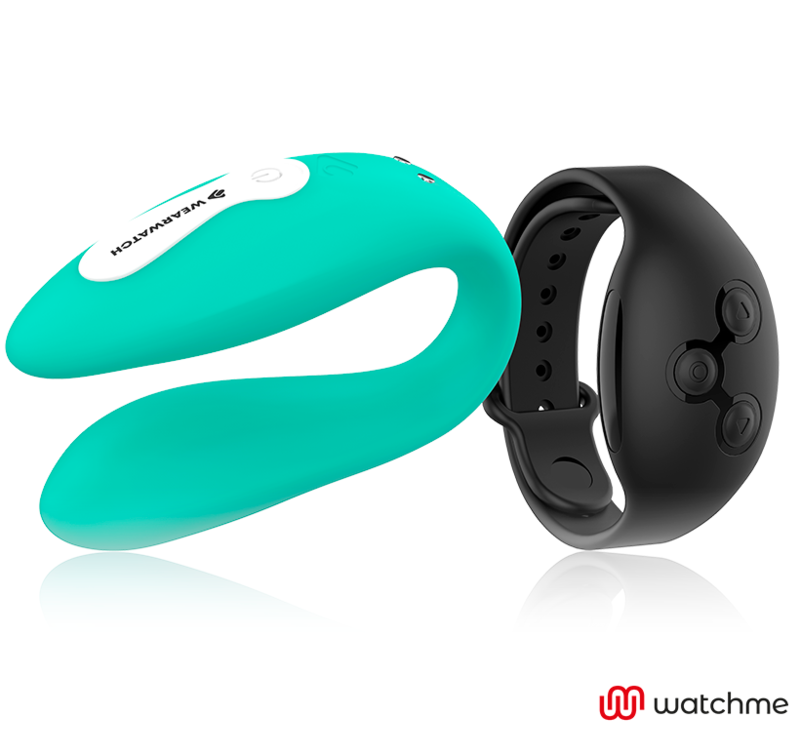 WEARWATCH - DUAL-TECHNOLOGIE VIBRATOR WATCHME AQUAMARINE / JET